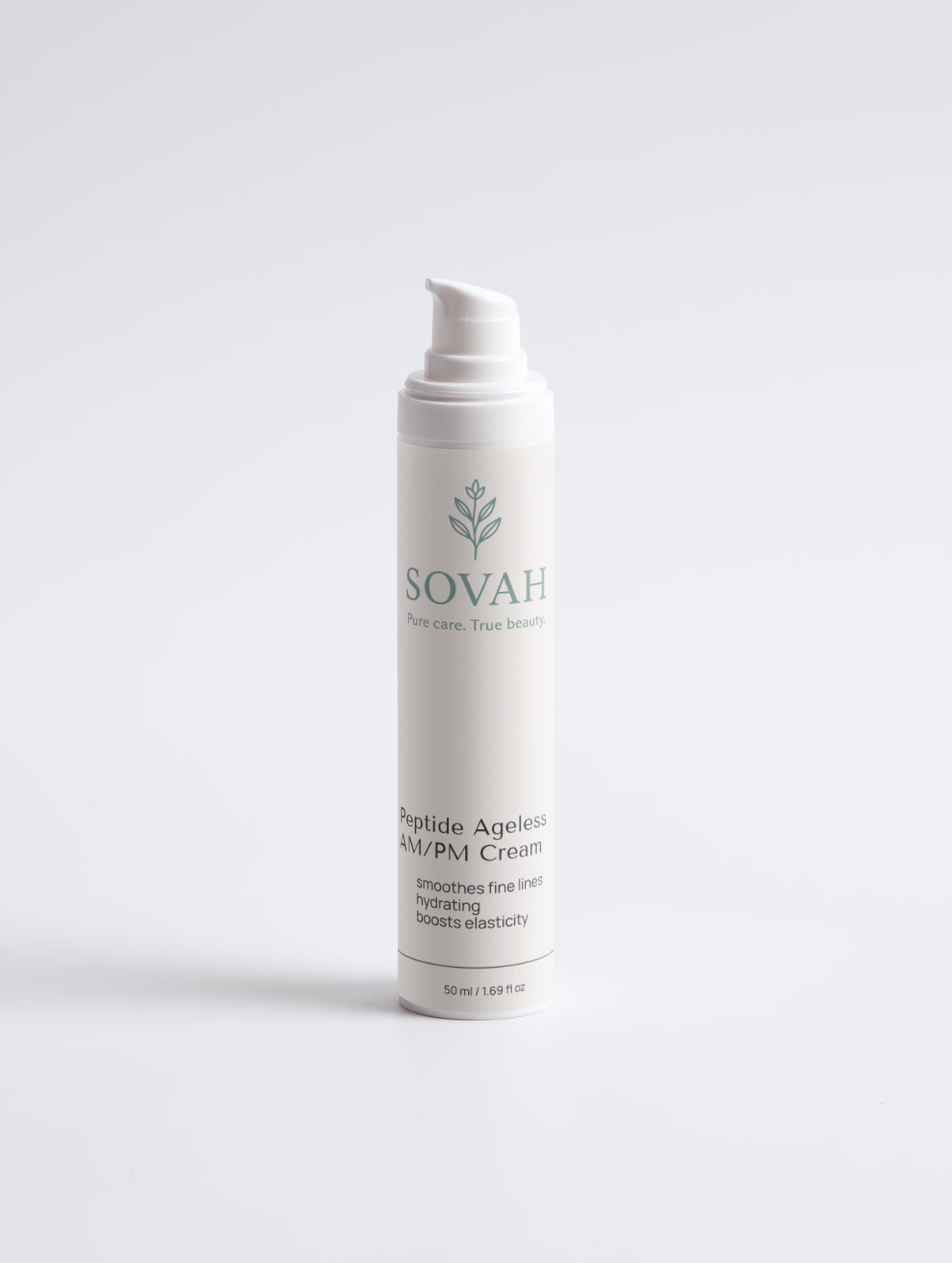 SOVAH Peptide Ageless AM/PM Cream product packaging alternate view