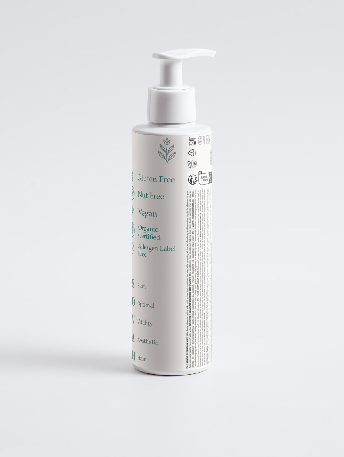 SOVAH Gentle Cleansing Milk product packaging detail