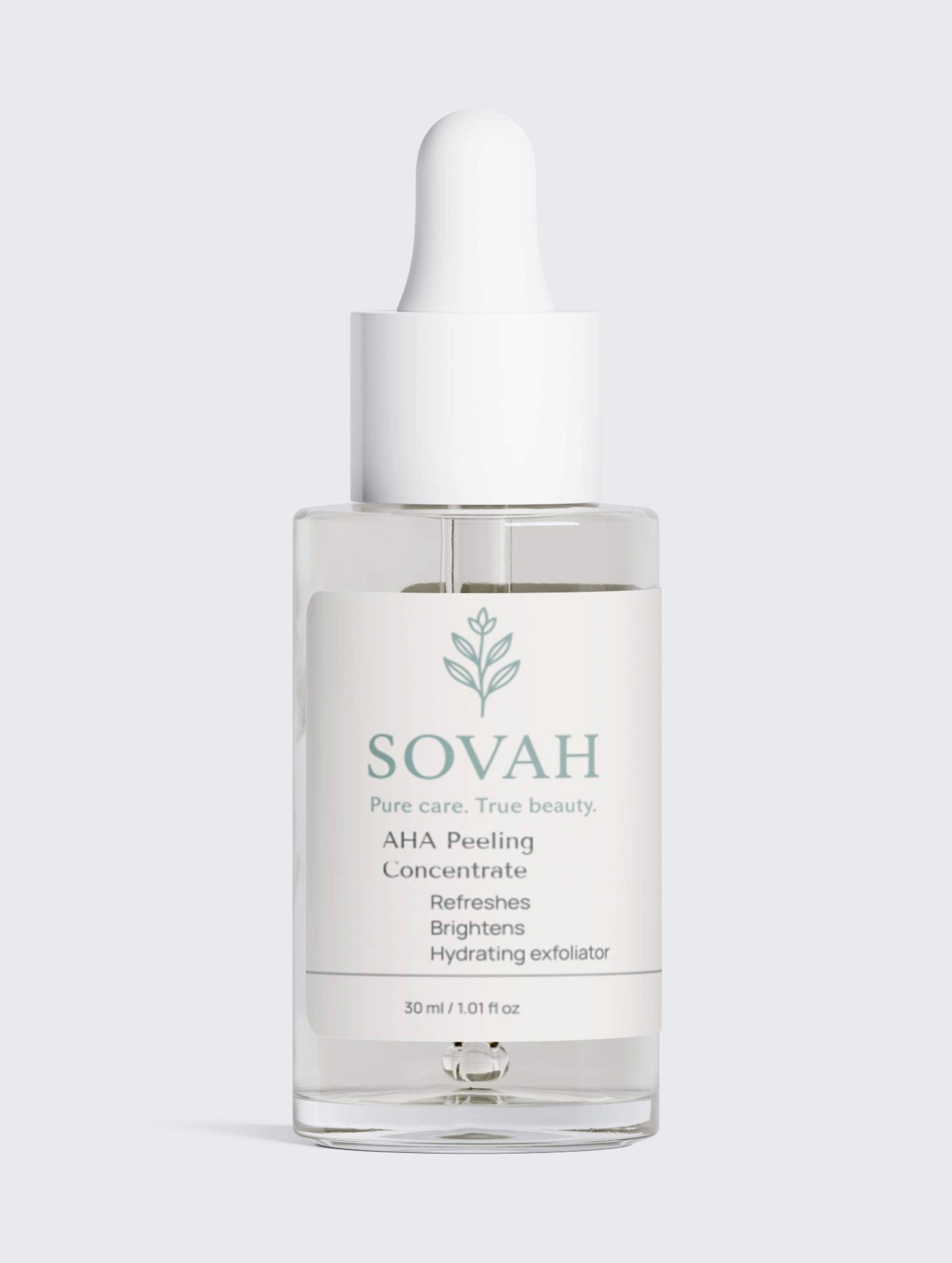 SOVAH AHA Peeling Concentrate gentle exfoliant for unclogging pores