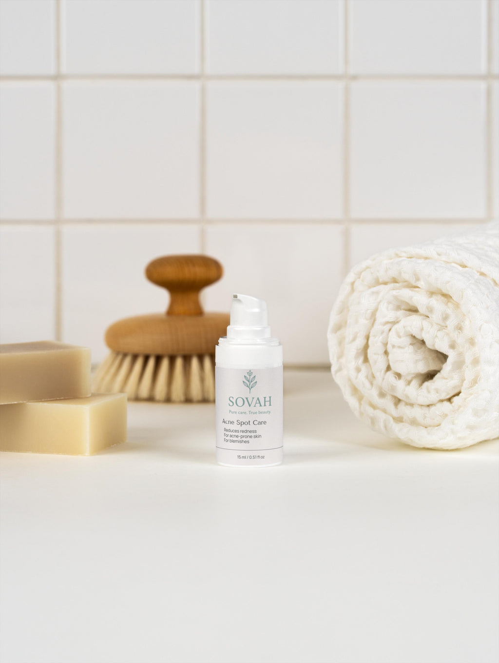 SOVAH Acne Spot Care nut free skincare for acne-prone skin