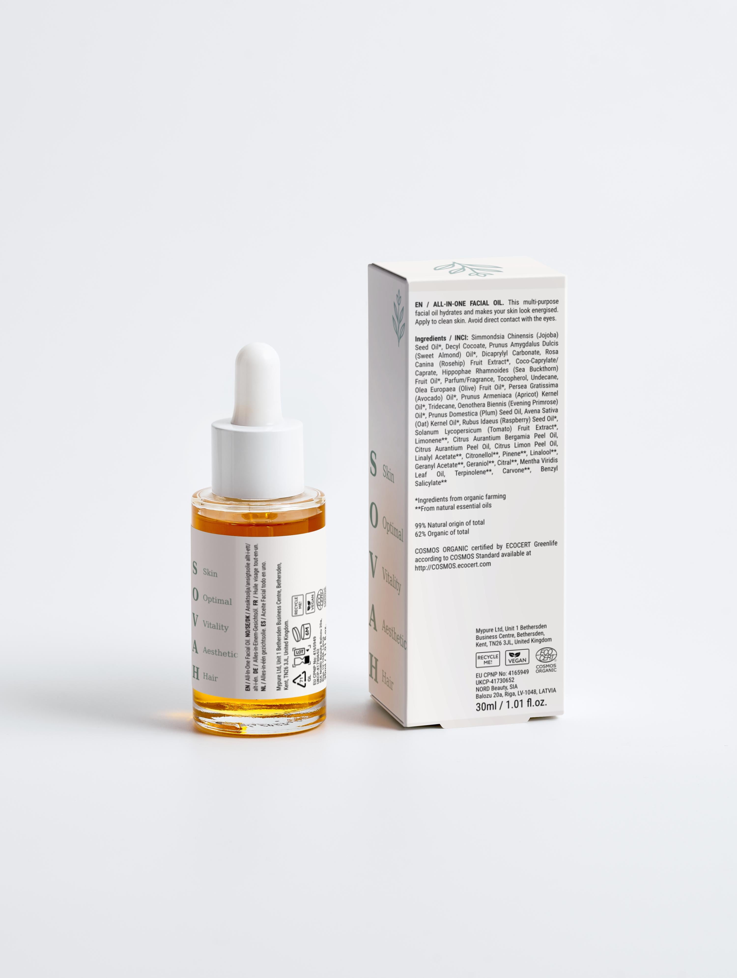 SOVAH All-In-One Facial Oil nourishing skincare oil for daily use