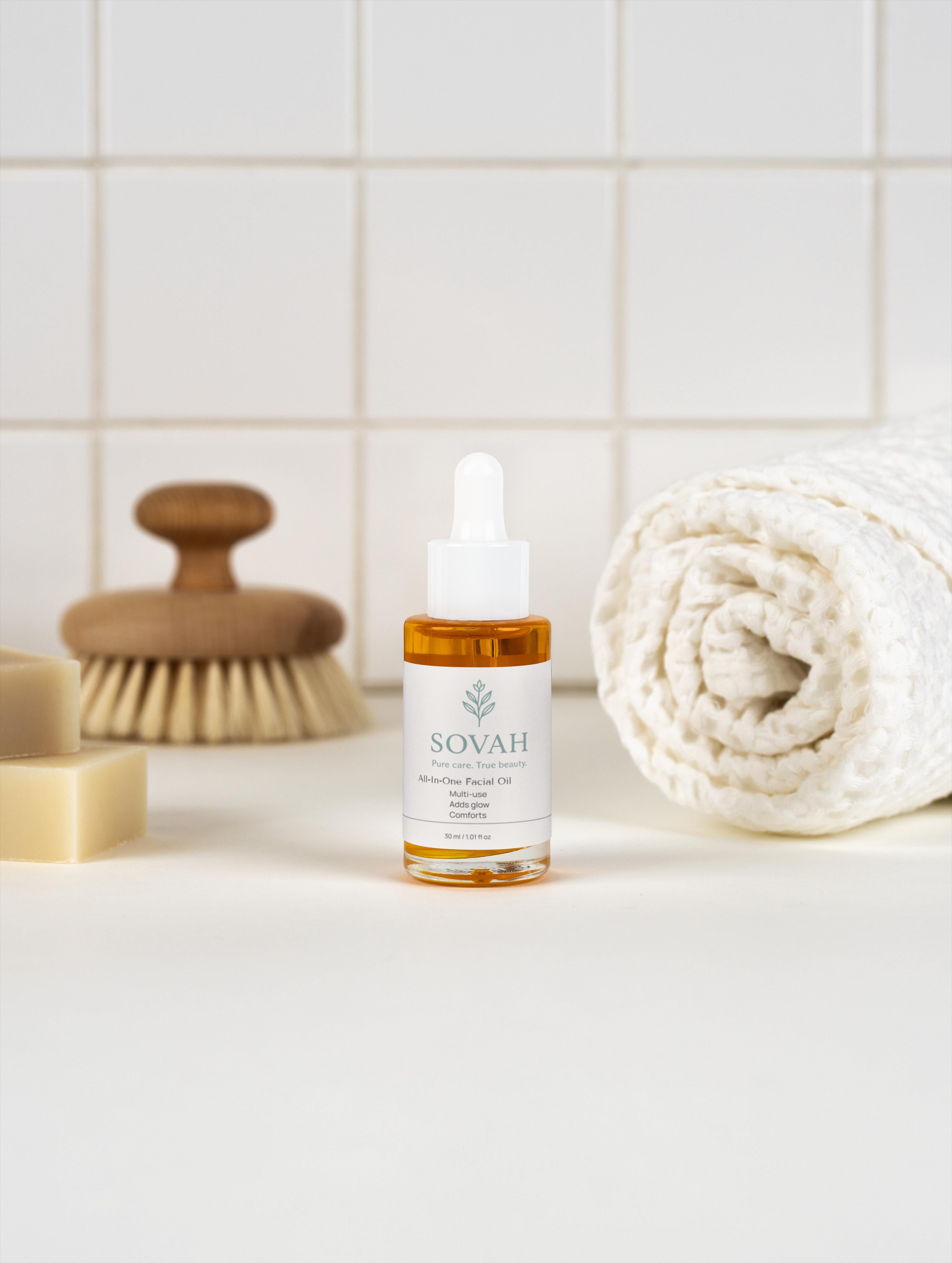 SOVAH All-In-One Facial Oil multi-benefit face oil for glowing skin