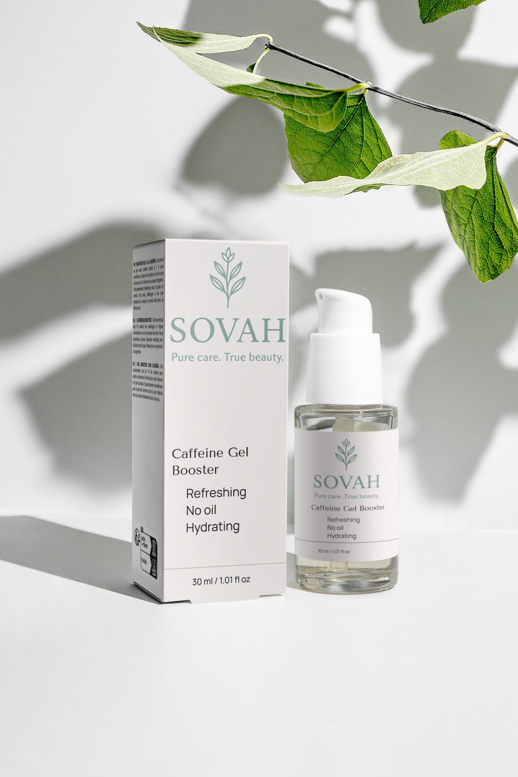 SOVAH Caffeine Gel Booster refreshing gel for puffiness and dull skin
