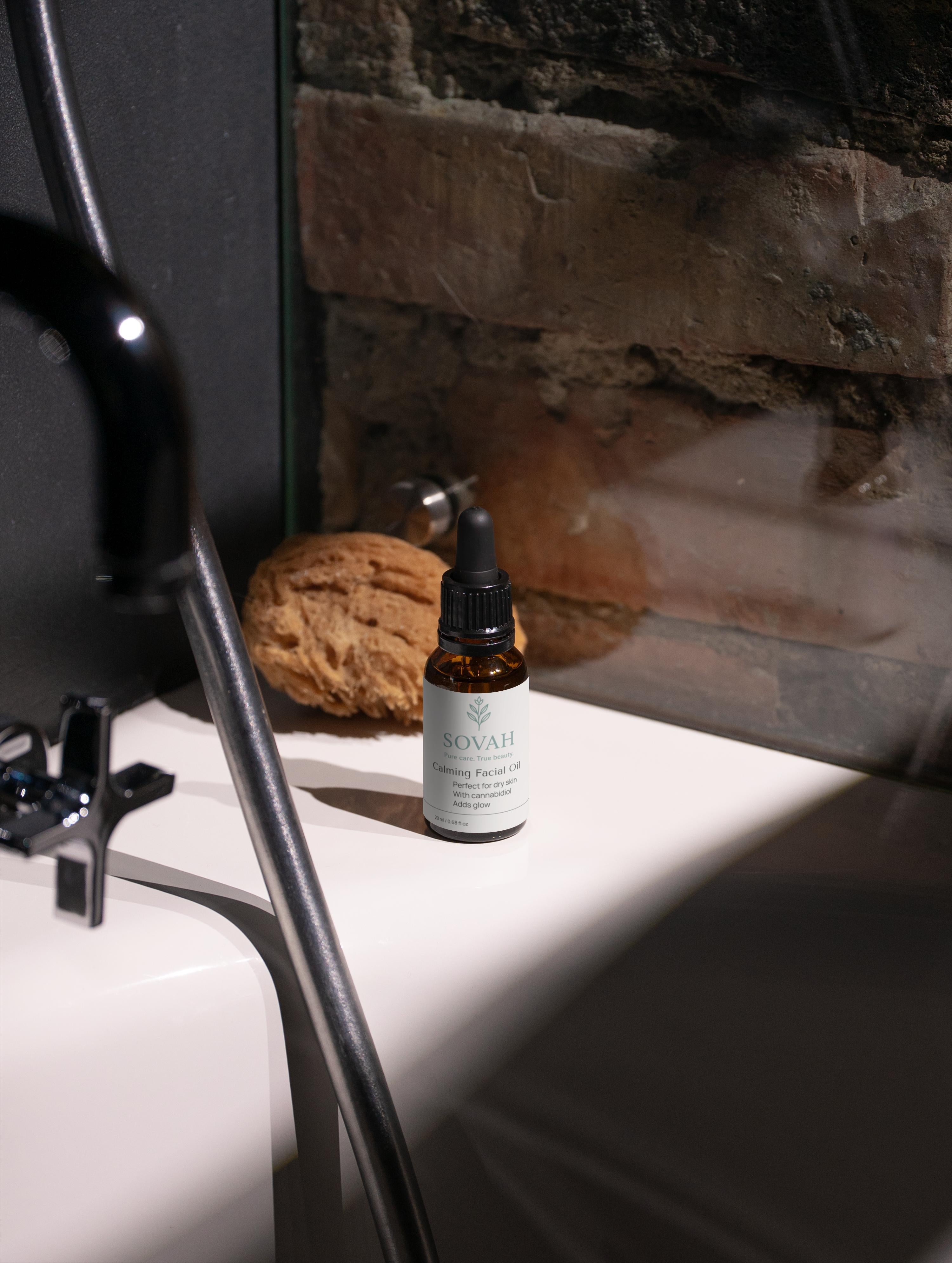 SOVAH Calming Facial Oil soothing face oil for sensitive skin