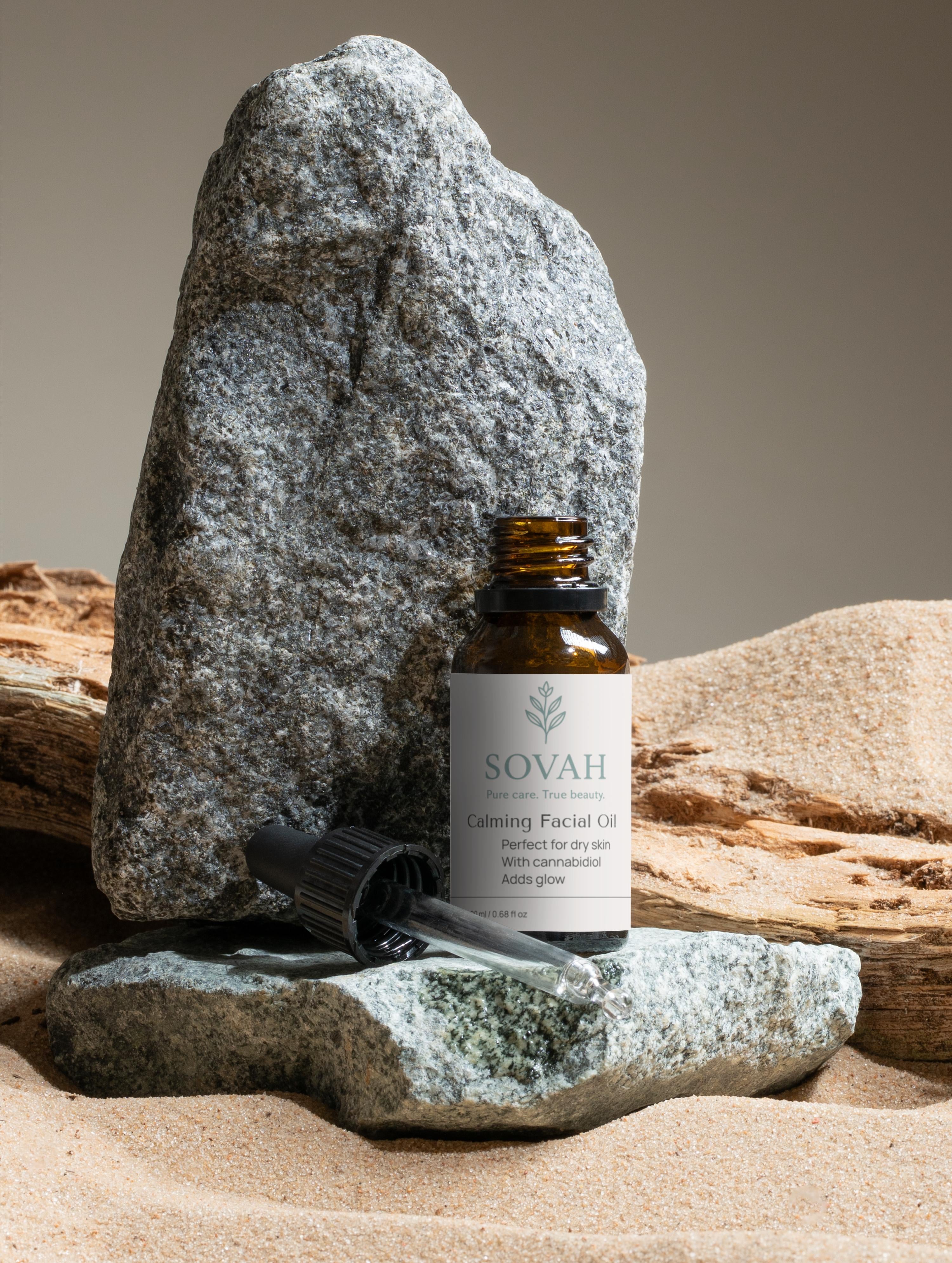 SOVAH Calming Facial Oil vegan and gluten free facial oil