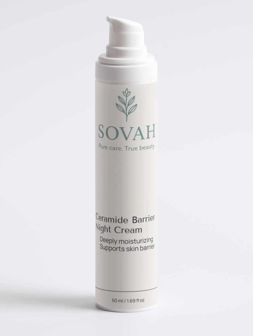 SOVAH Ceramide Barrier Night Cream vegan and gluten free night cream