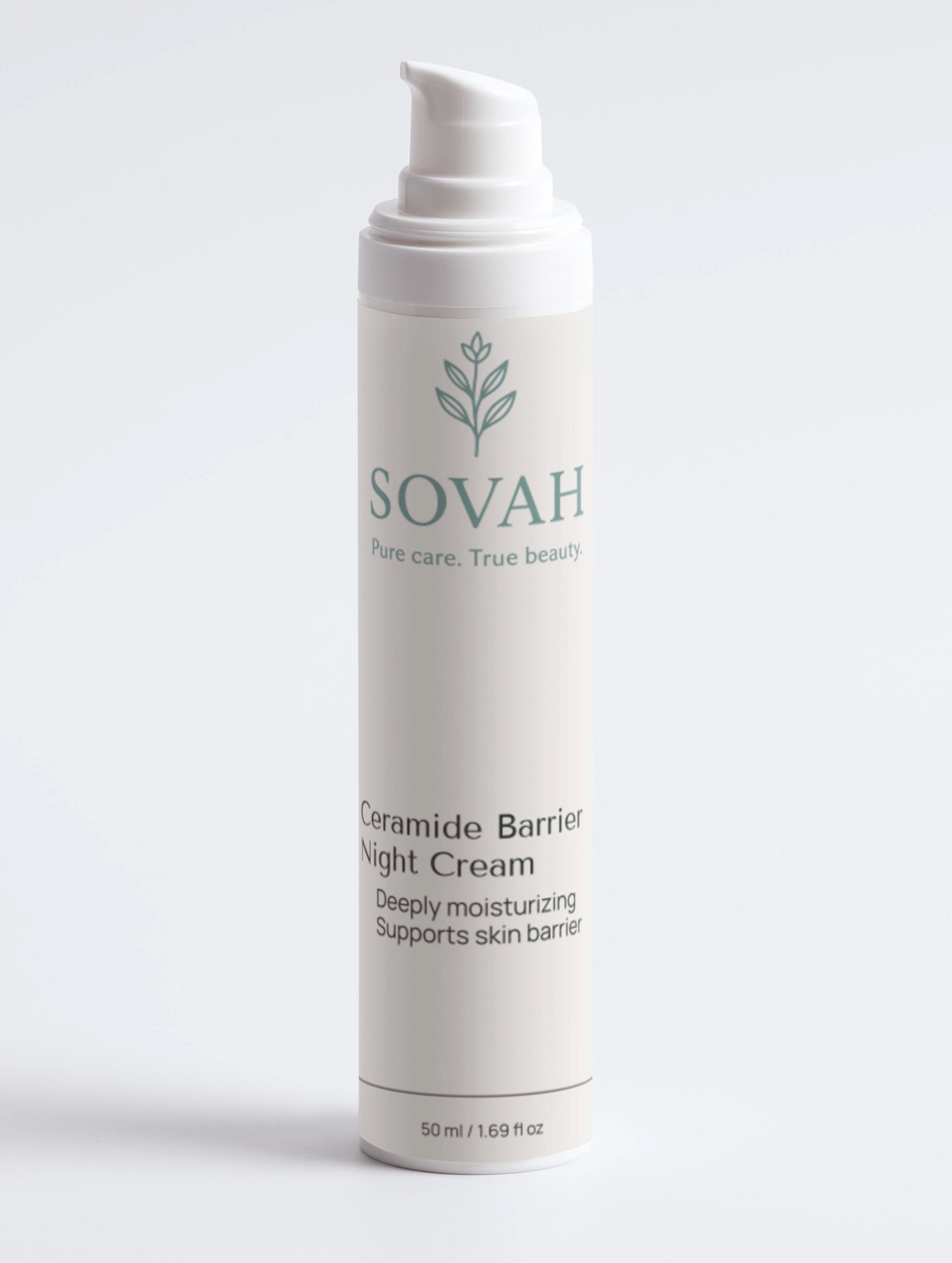 SOVAH Ceramide Barrier Night Cream vegan and gluten free night cream