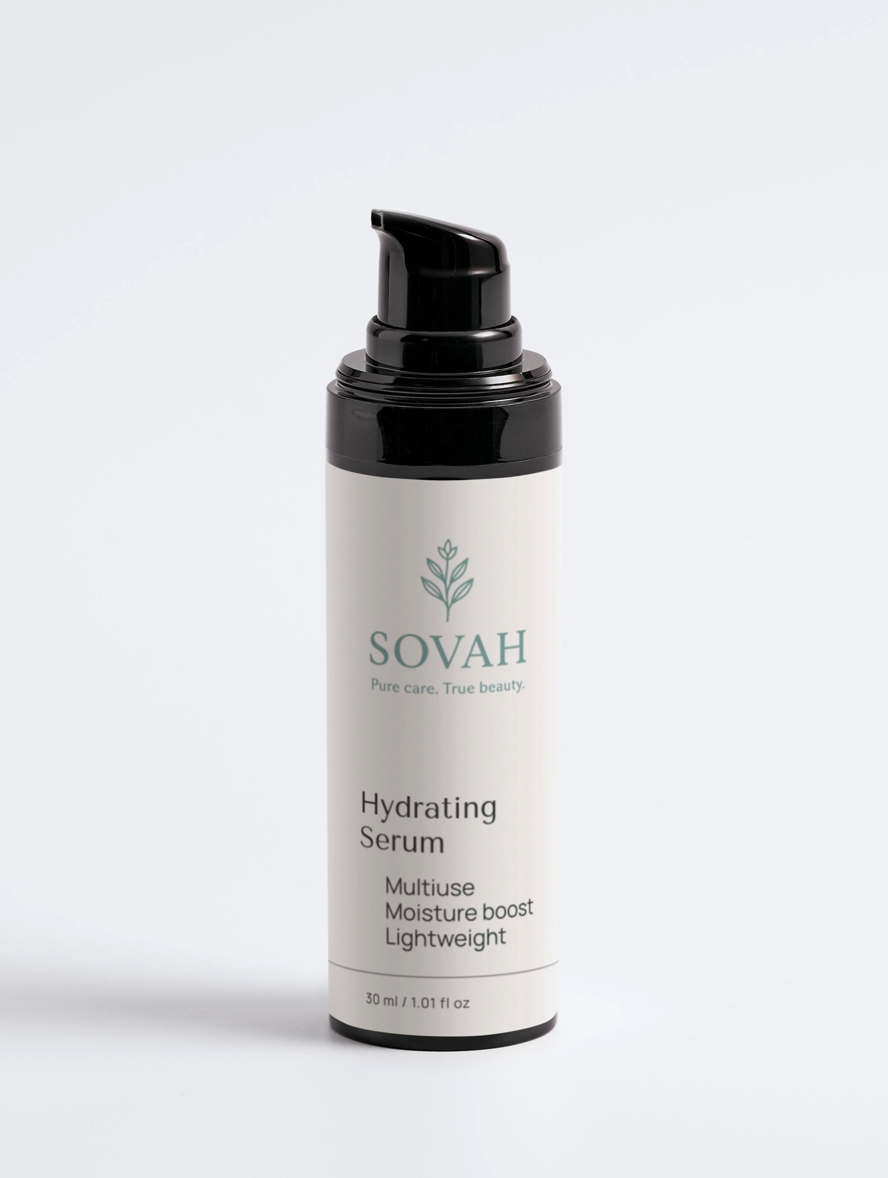 SOVAH Hydrating Serum nut free skincare for soft hydrated skin