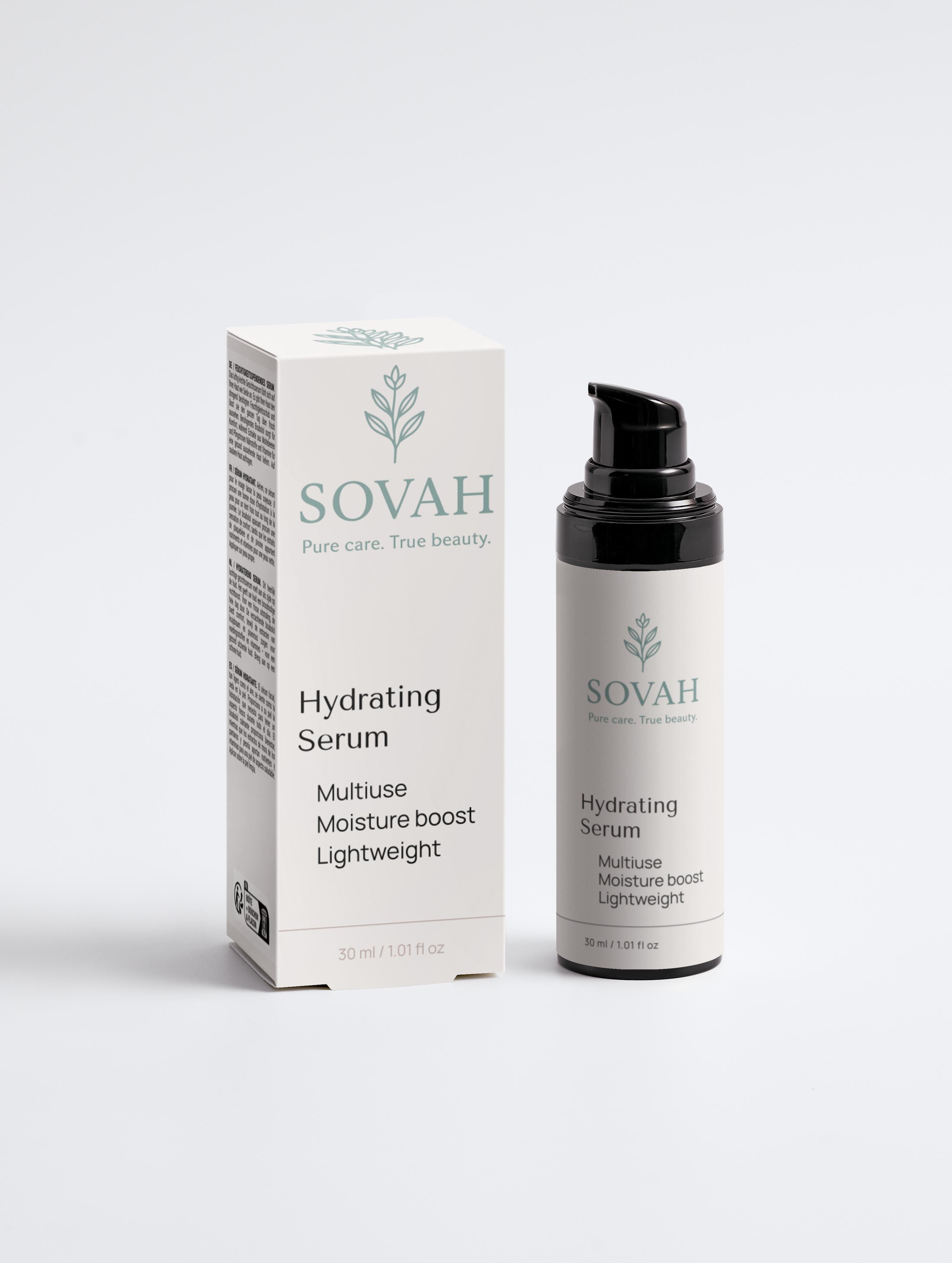 SOVAH Hydrating Serum vegan and gluten free hydrating serum
