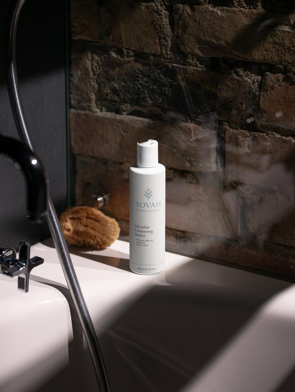 SOVAH Micellar Cleansing Water gentle face cleanser for all skin types