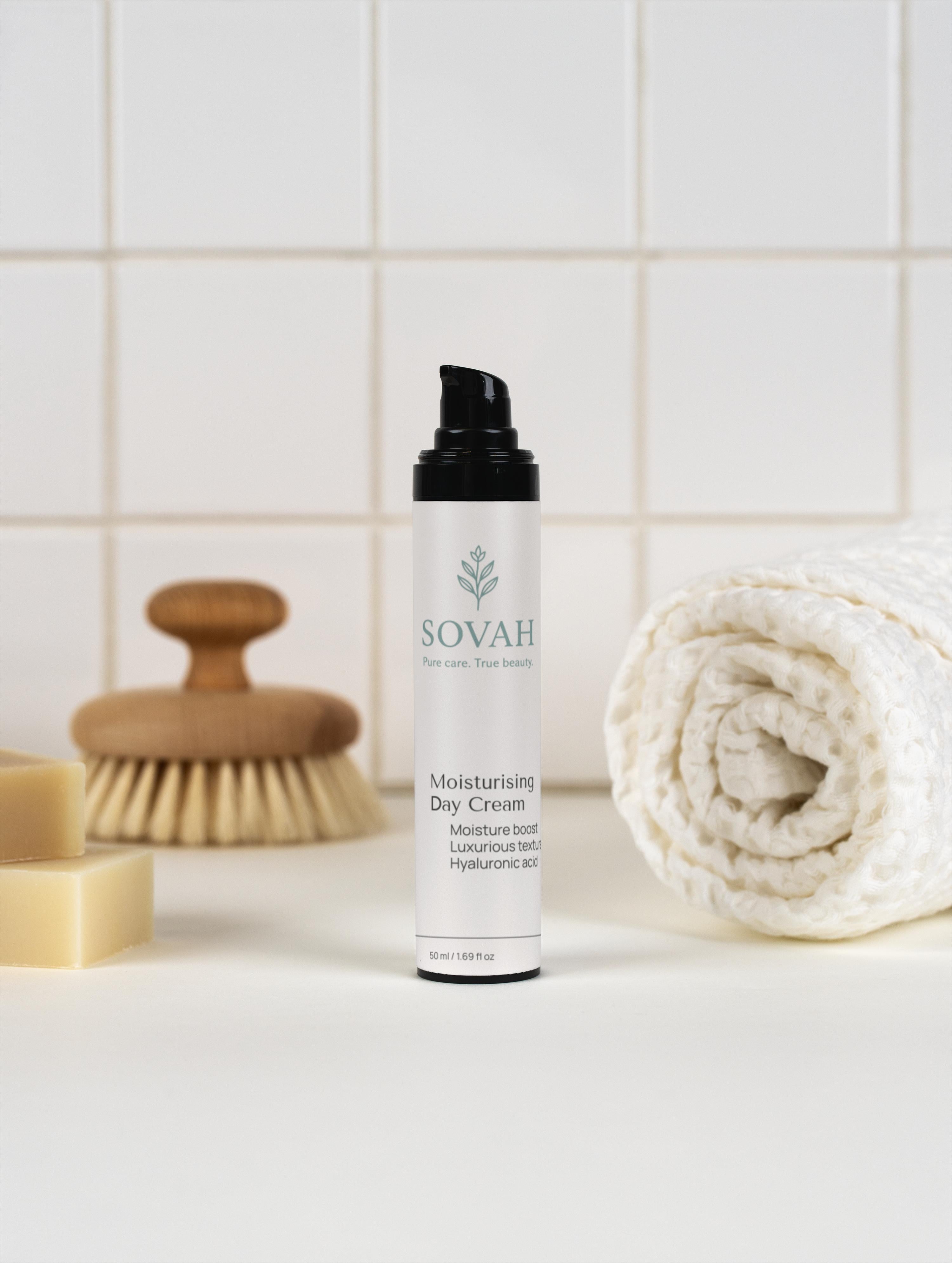 SOVAH Moisturising Day Cream lightweight moisturiser for everyday skincare