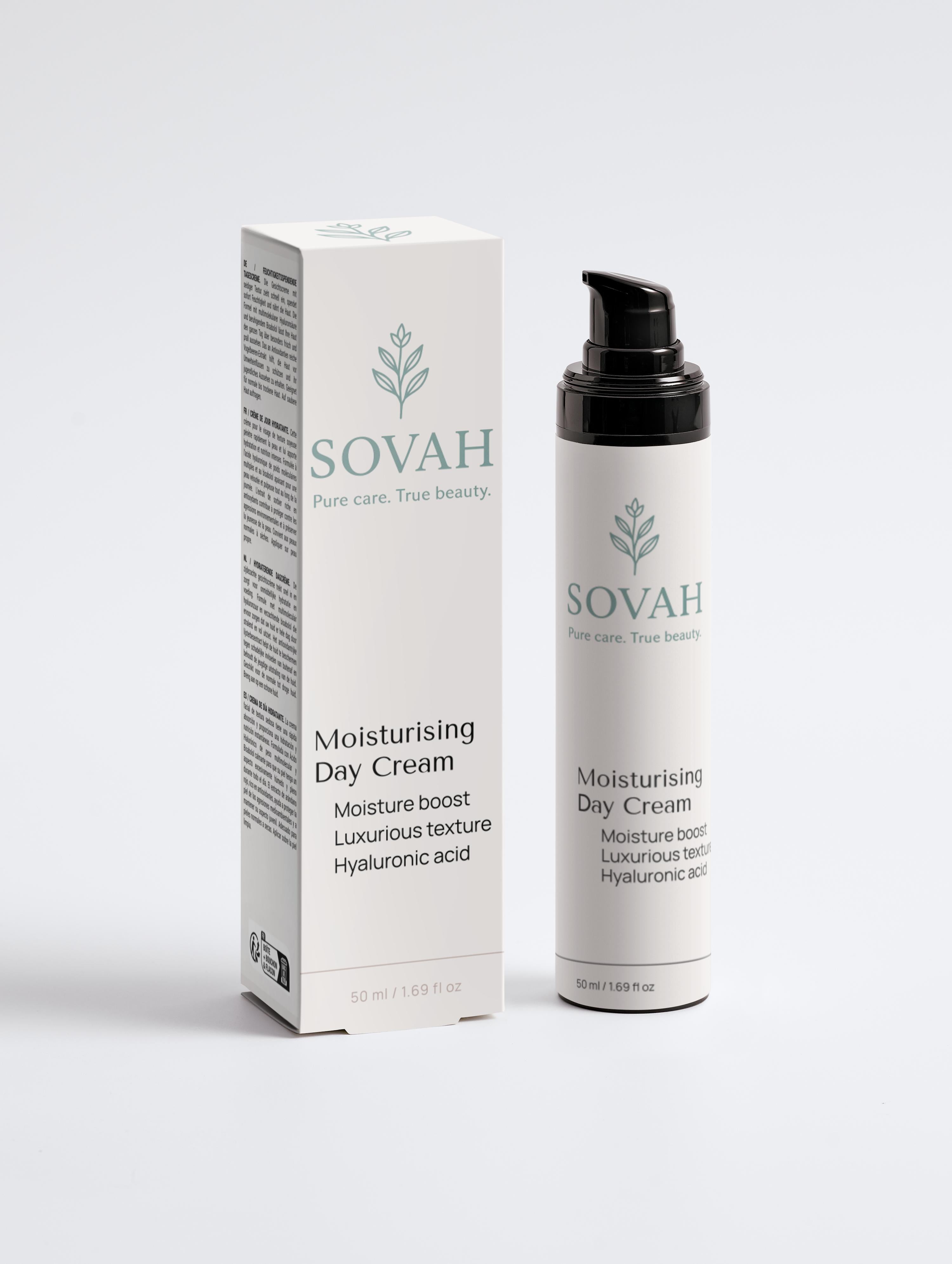 SOVAH Moisturising Day Cream facial moisturiser for all-day hydration
