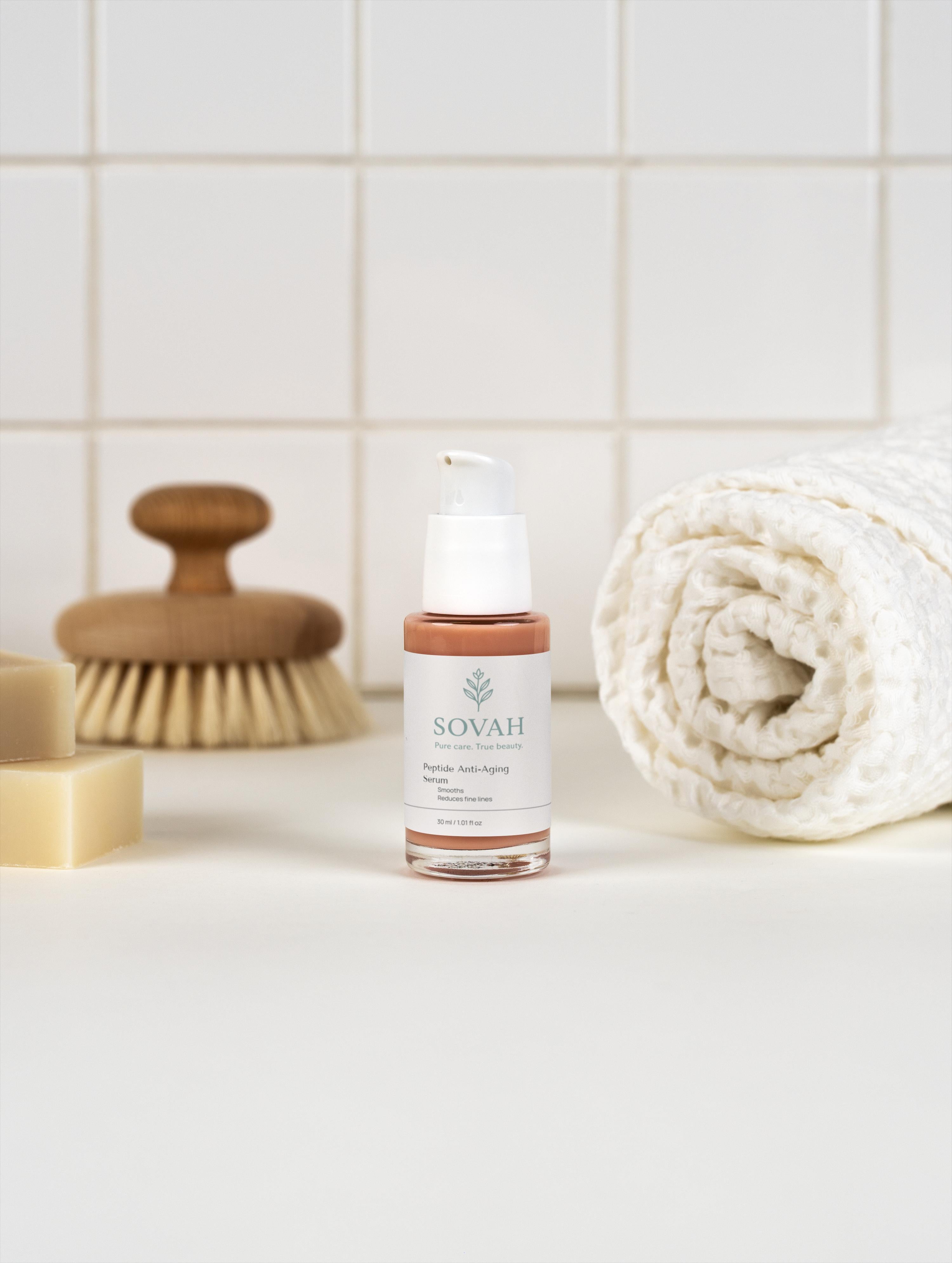 SOVAH Peptide Anti-Aging Serum firming face serum for mature skin