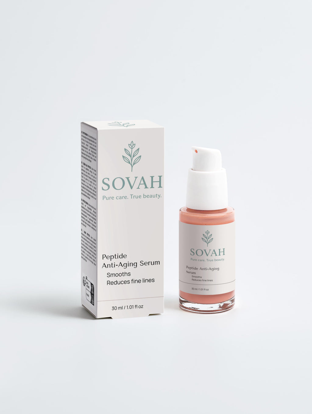 SOVAH Peptide Anti-Aging Serum peptide skincare for fine lines