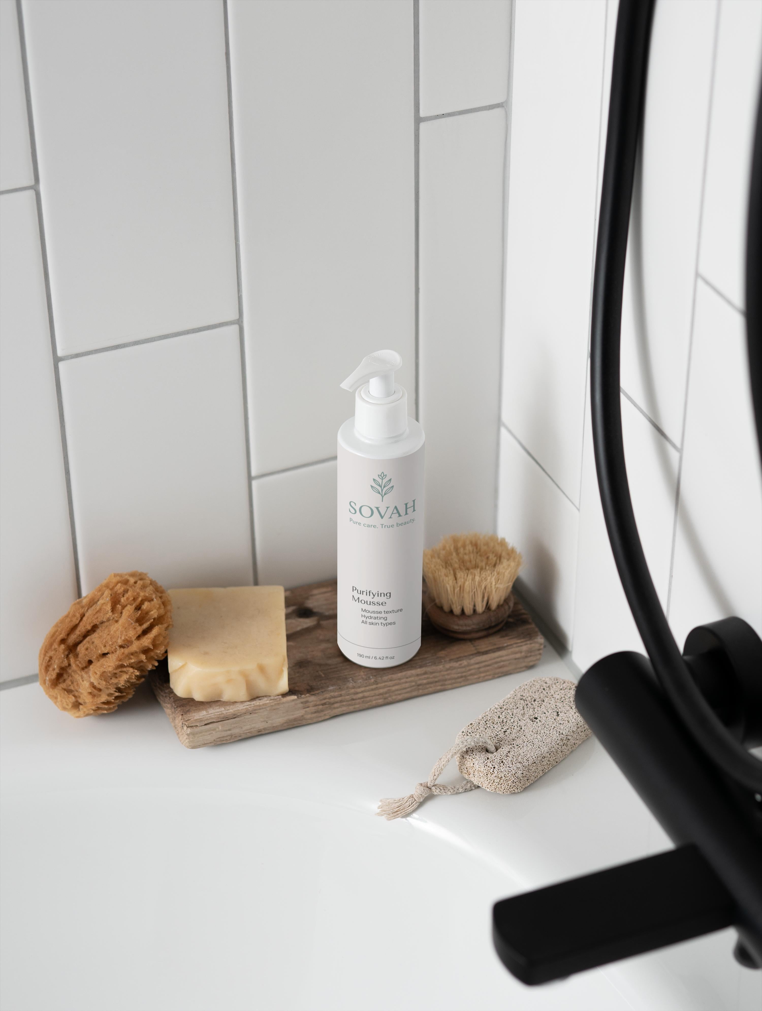 SOVAH Purifying Mousse gentle foaming cleanser for clean fresh skin