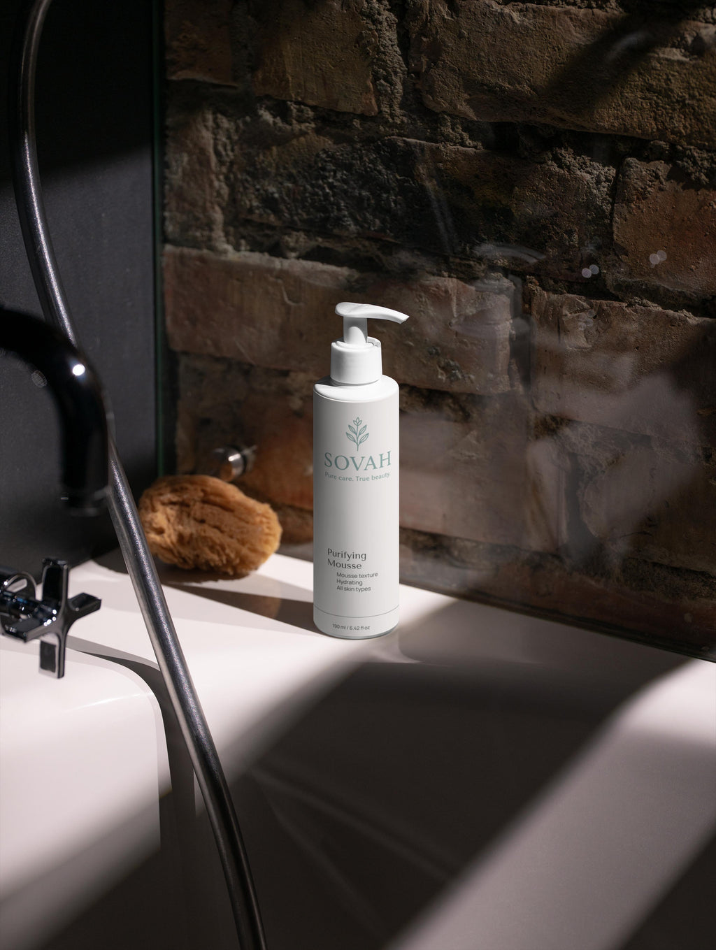 SOVAH Purifying Mousse deep cleansing face wash for daily skincare