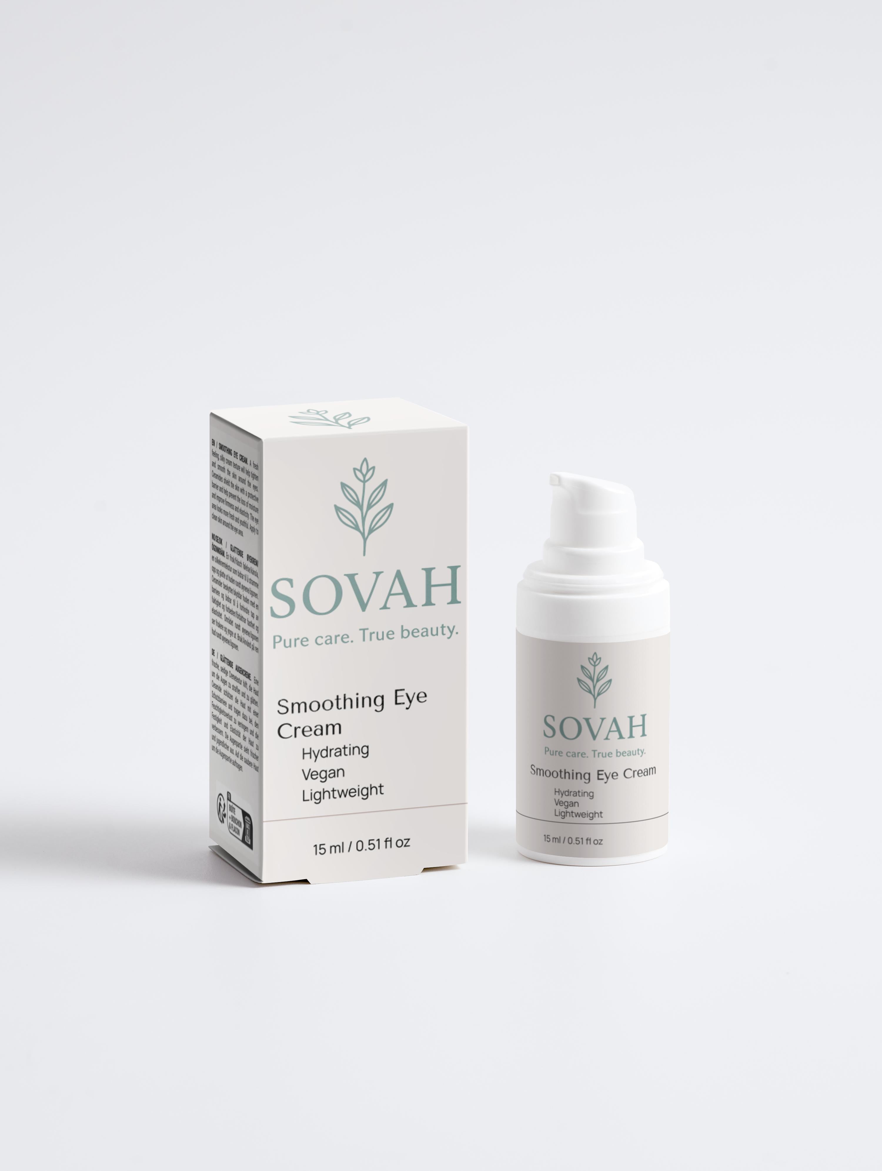 SOVAH Smoothing Eye Cream eye treatment for refreshed youthful-looking skin
