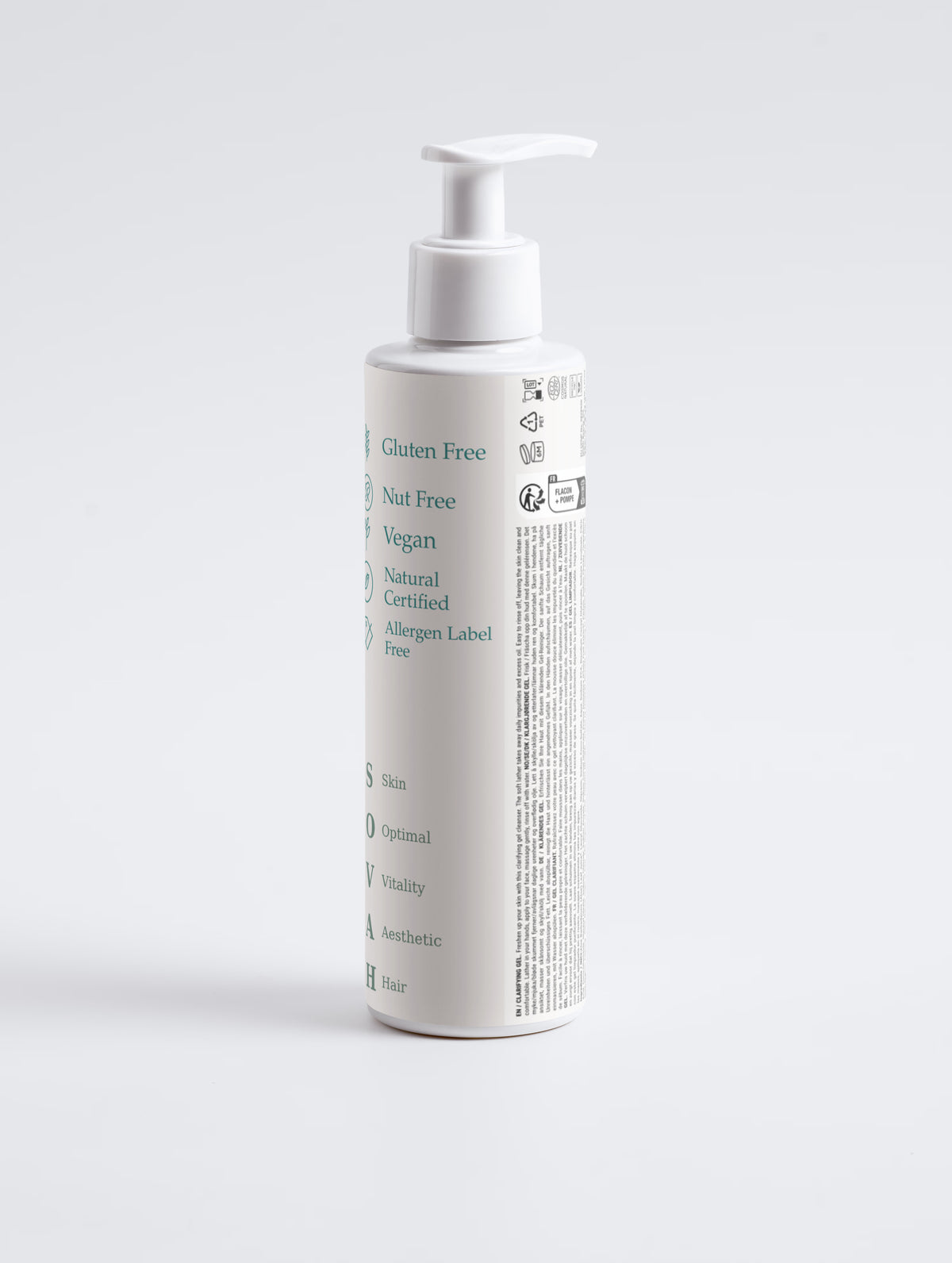 SOVAH Clarifying Gel product packaging detail