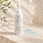 Acne Purifying Face Wash beside its fresh gel texture