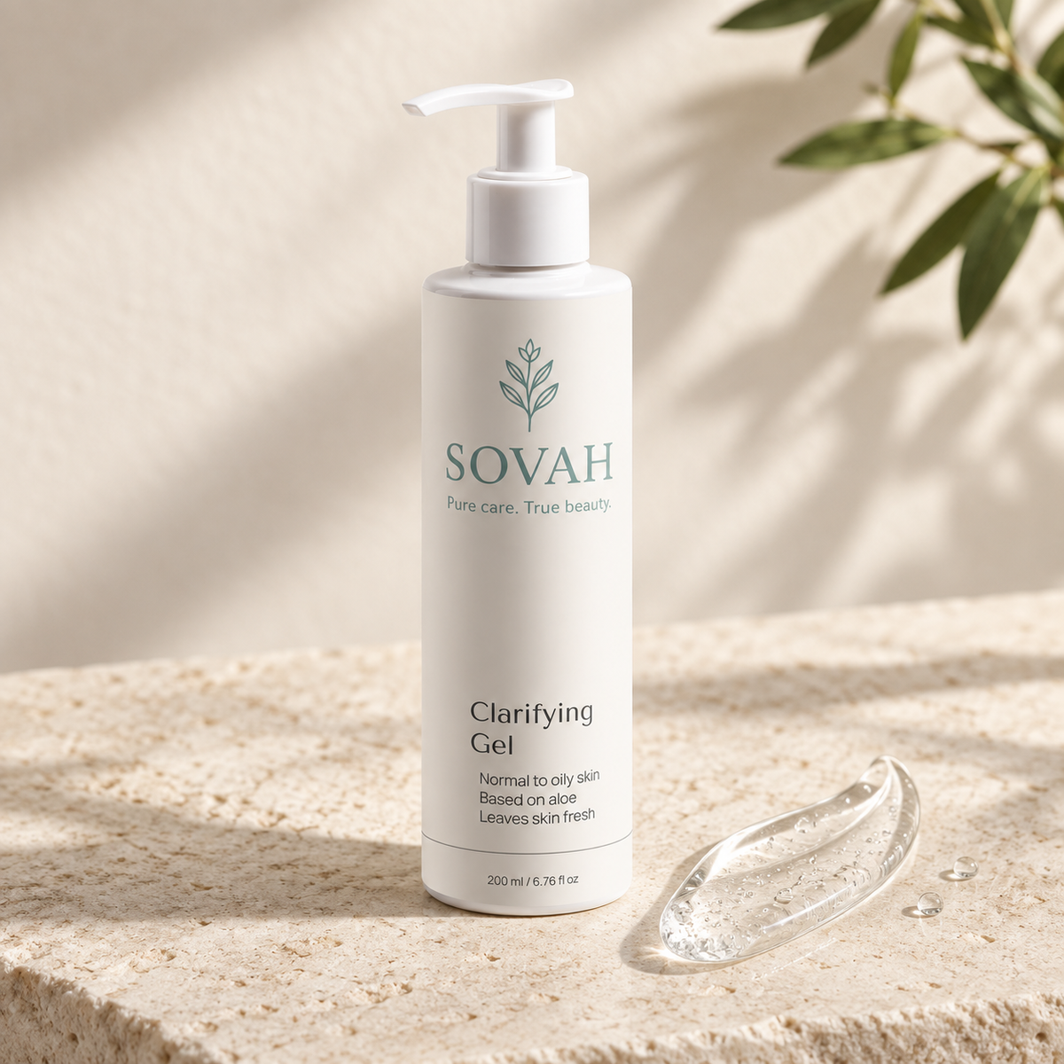 Clarifying Gel beside its clear gel texture
