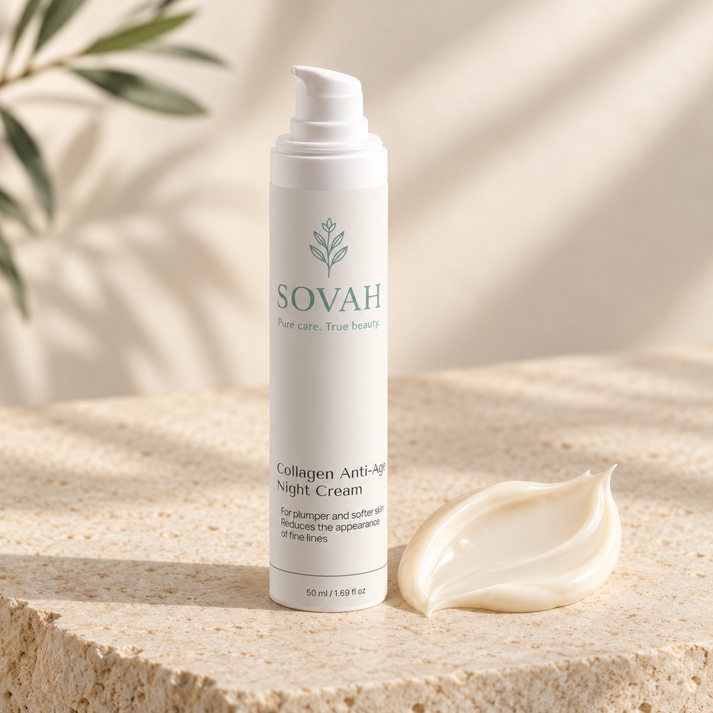 Collagen Anti-Age Night Cream beside its rich cream texture