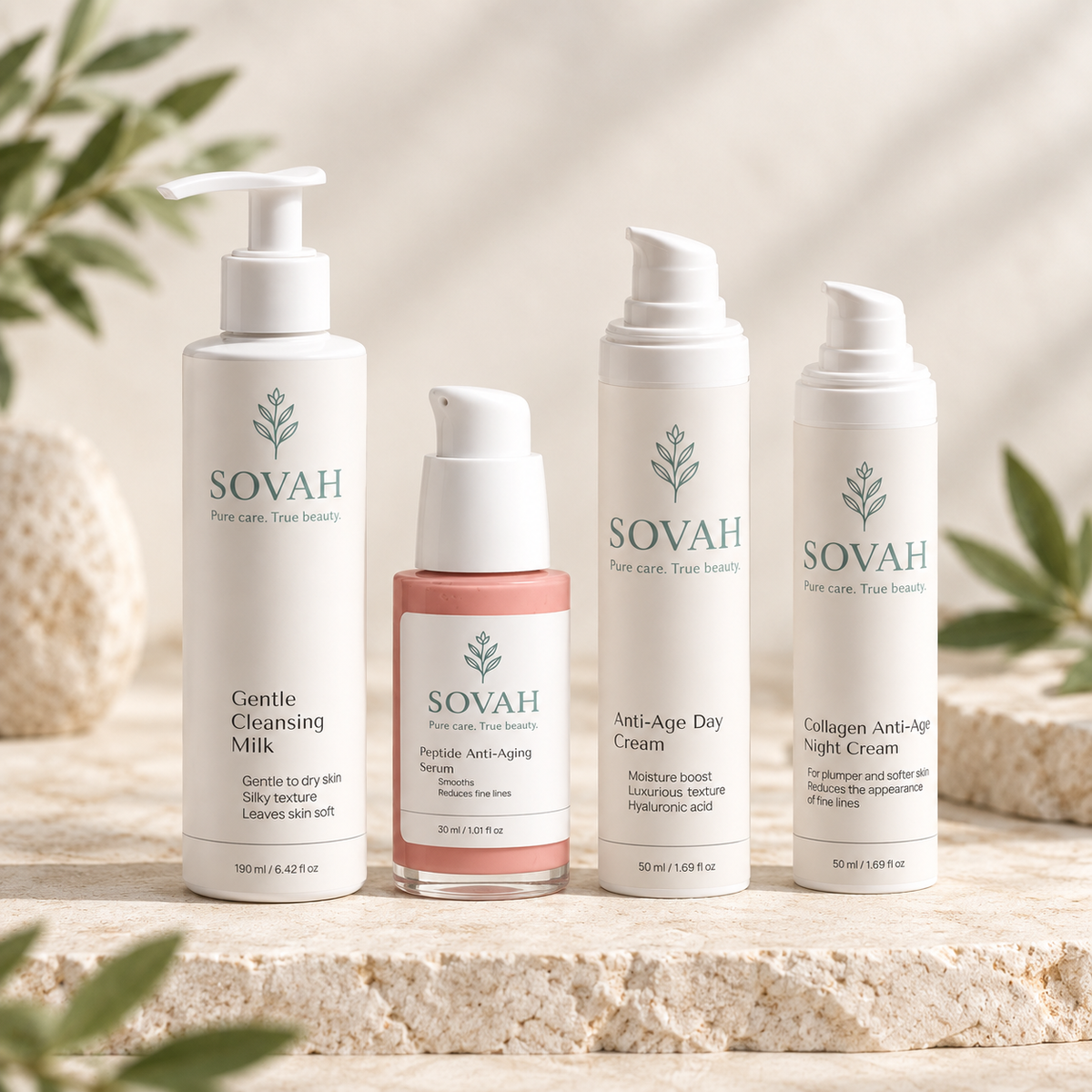 Aging Skin Routine SOVAH product set