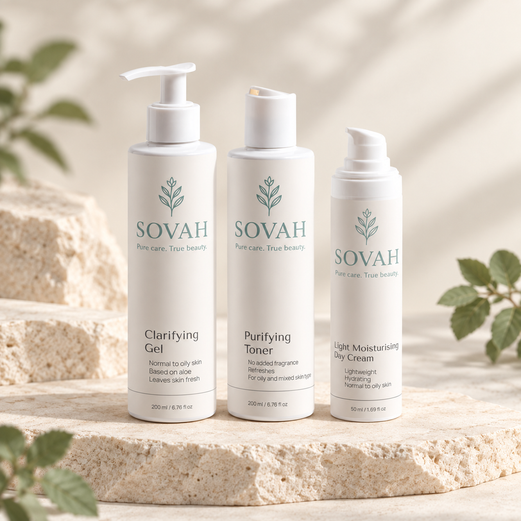 Combination Skin Routine SOVAH product set
