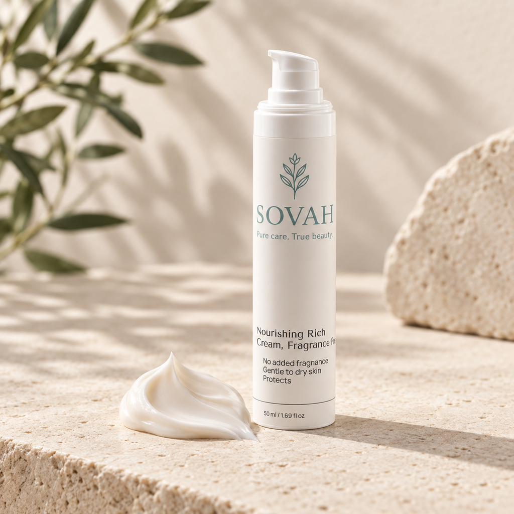 Nourishing Rich Cream beside its rich cream texture