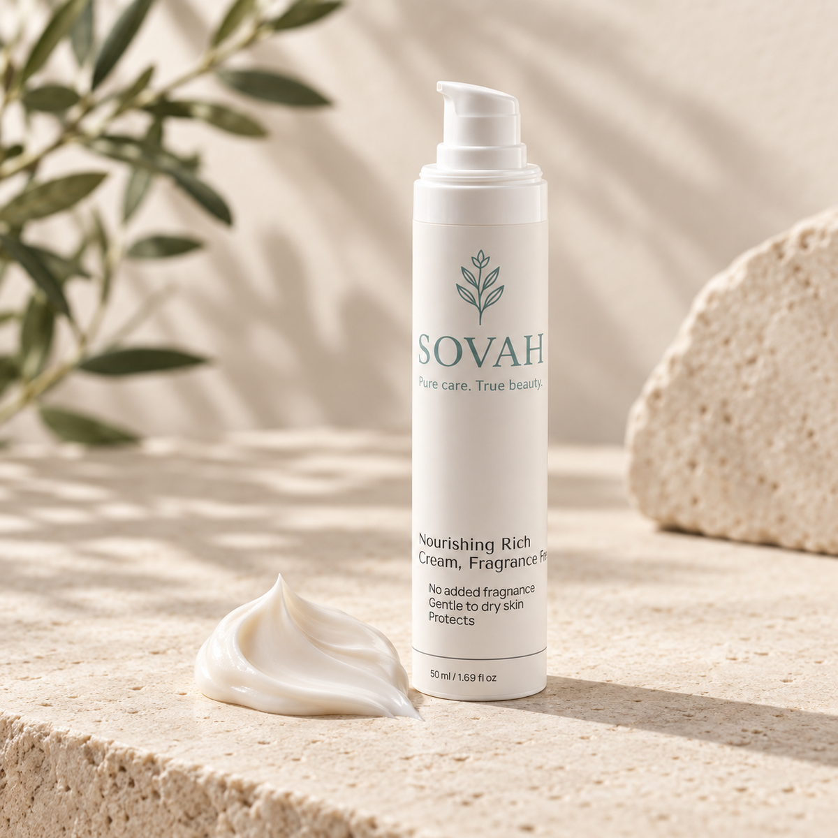 Nourishing Rich Cream beside its rich cream texture