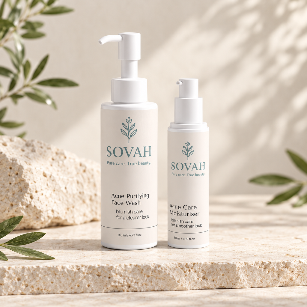 Simple Acne Routine SOVAH product duo