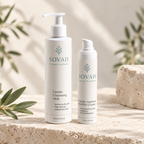Simple Aging Skin Routine SOVAH product duo