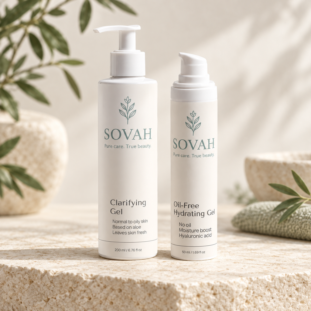 Simple Oily Skin Routine SOVAH product duo