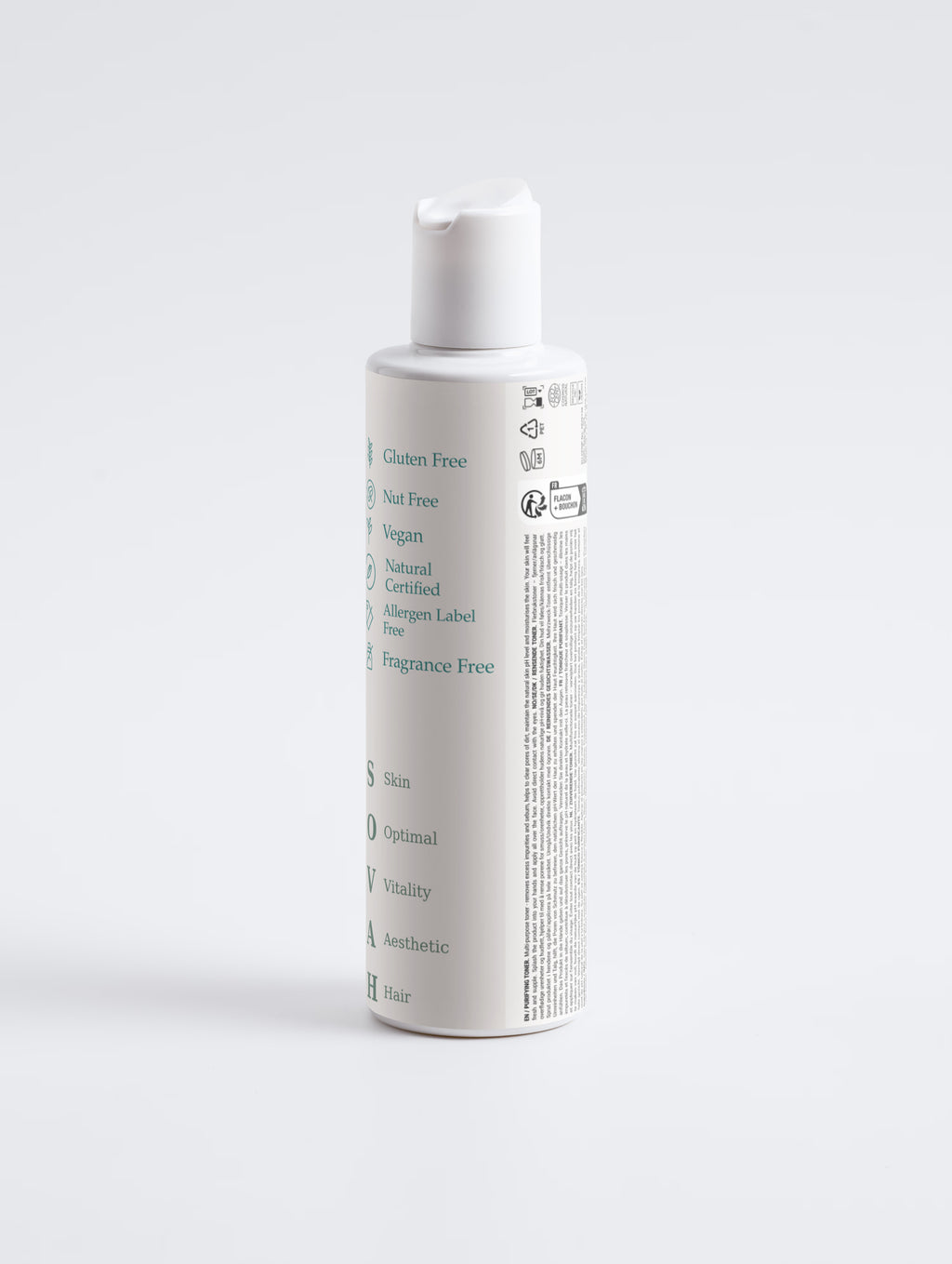 SOVAH Purifying Toner product packaging detail