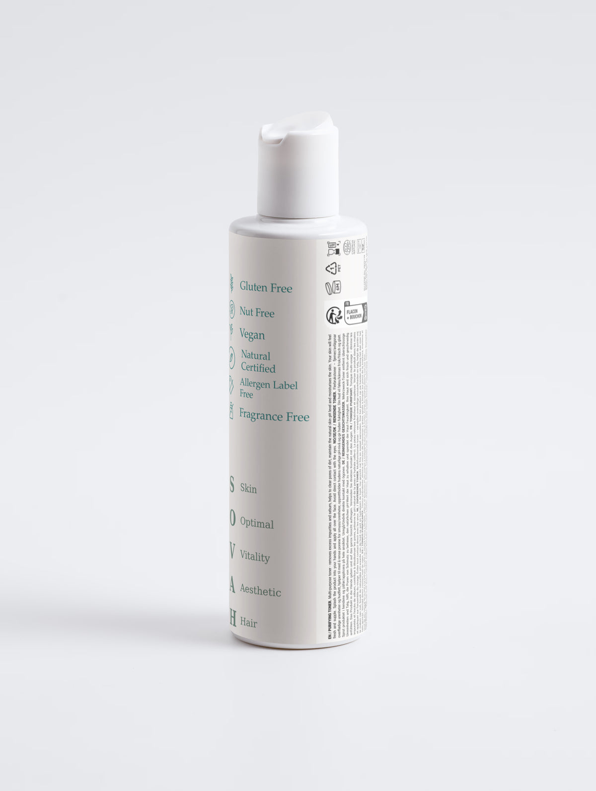 SOVAH Purifying Toner product packaging detail